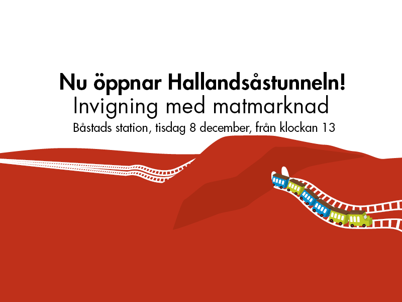 Du visar för närvarande Hallandsåstunneln invigs med uppträdande av Måns Zelmerlöv och matmarknad