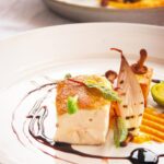 kycklingbröst med pommes fondant och rödvinssås
