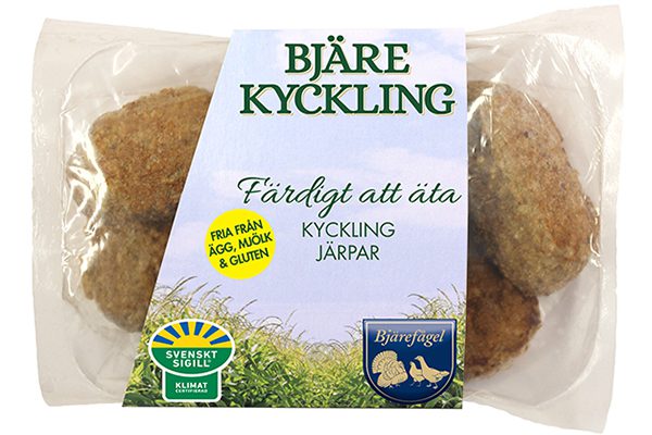 Paketerade kycklingjärpar från Bjärefågel.